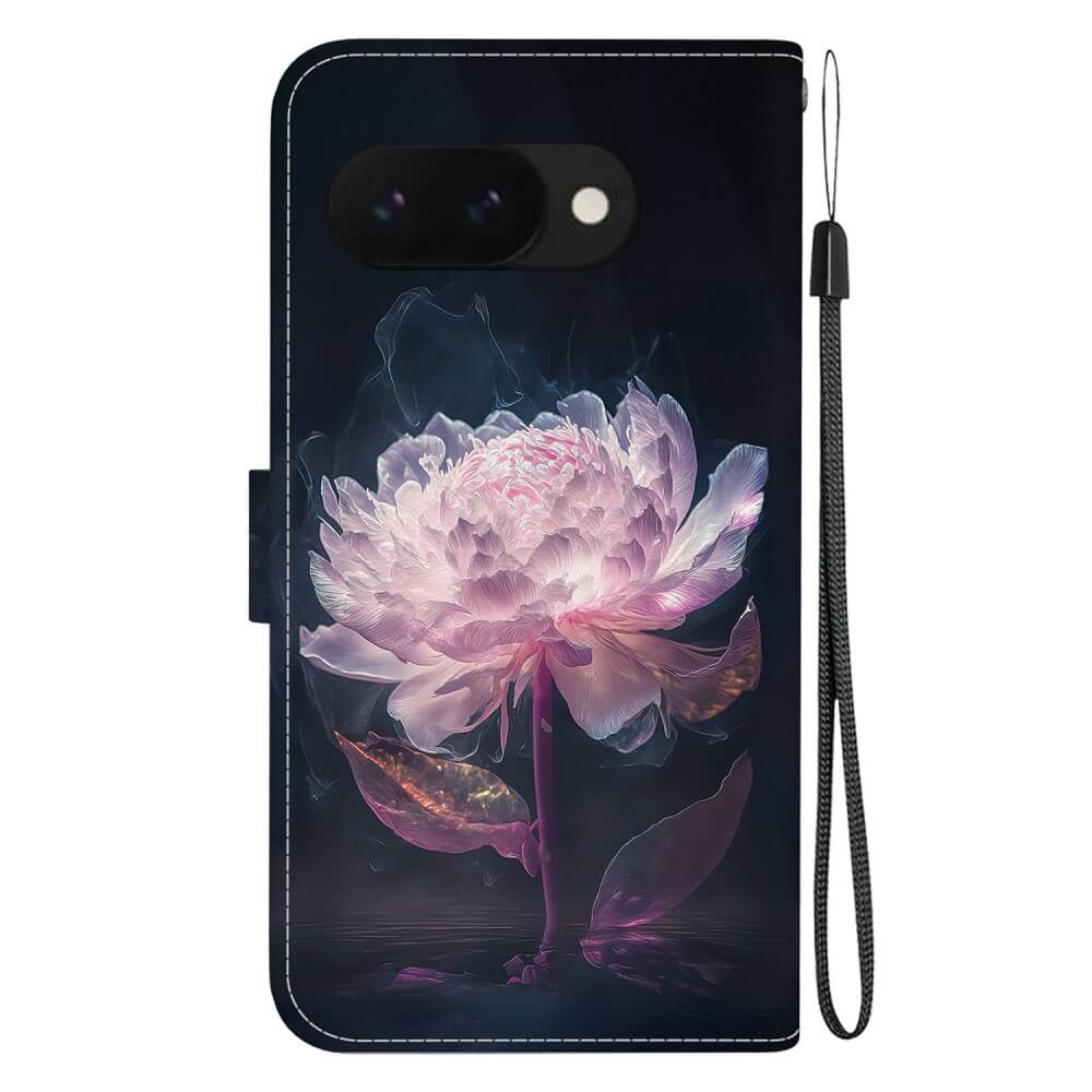 Google Pixel 9a - Wallet Case with Flower Motif