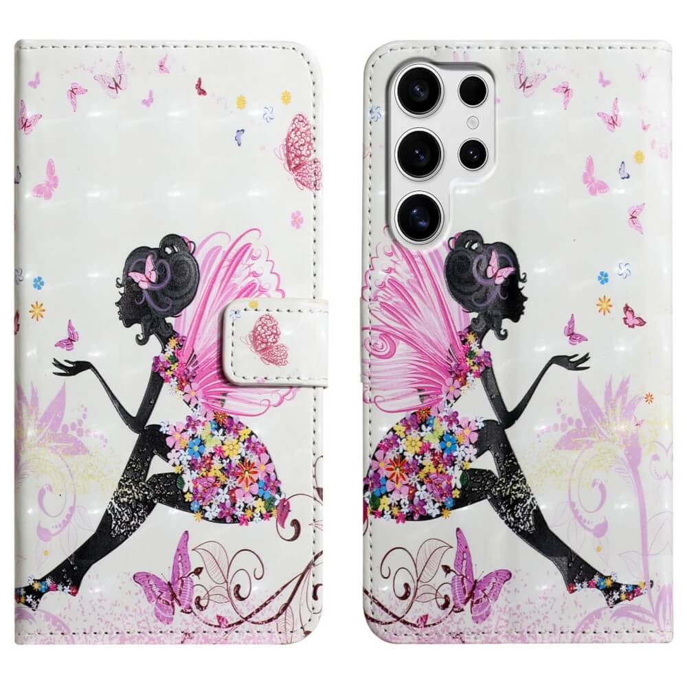 Galaxy S25 Ultra - Wallet Case Glitter Effect