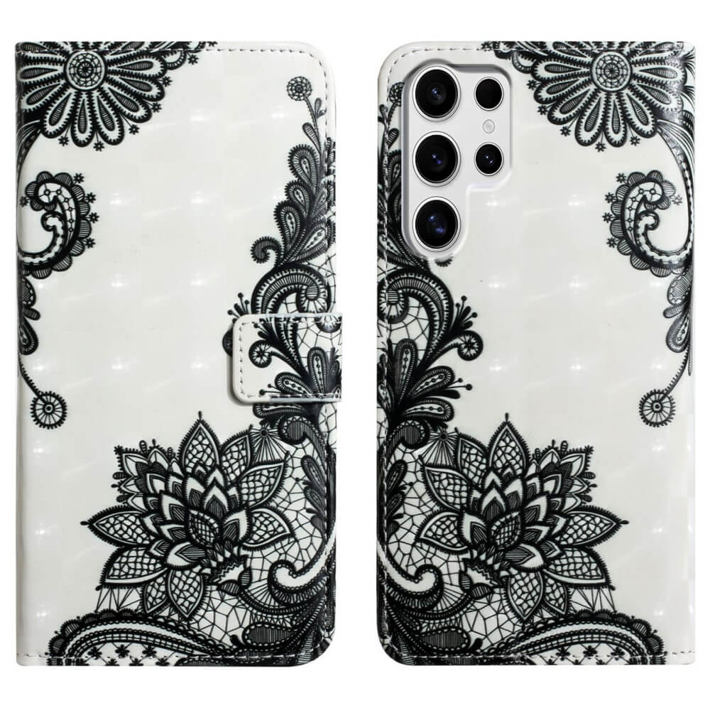 Galaxy S25 Ultra - Wallet Case Glitter Effect