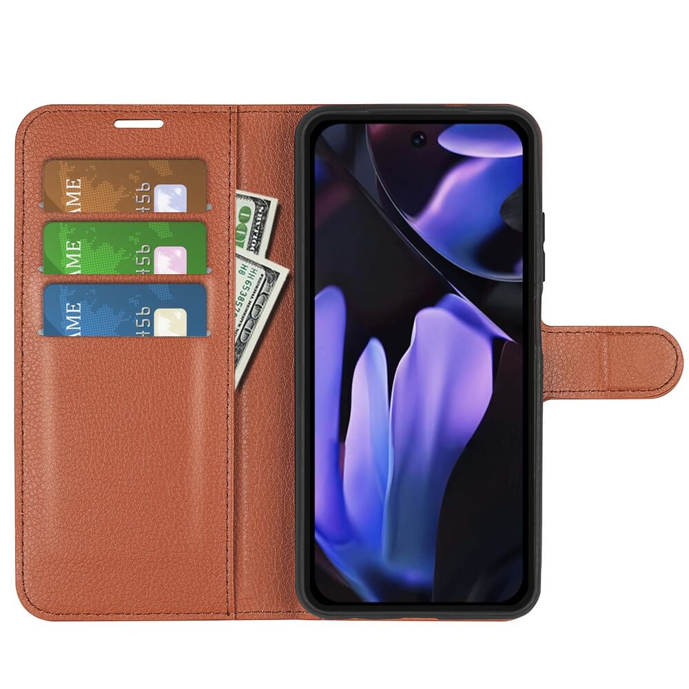 Google Pixel 9a - Leather Case Cover