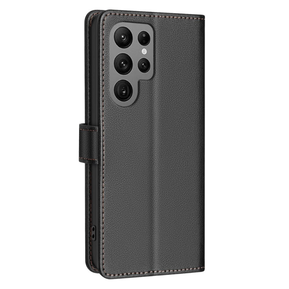 Galaxy S25 Ultra - BINFEN Leather Case Cover with RFID Blocker