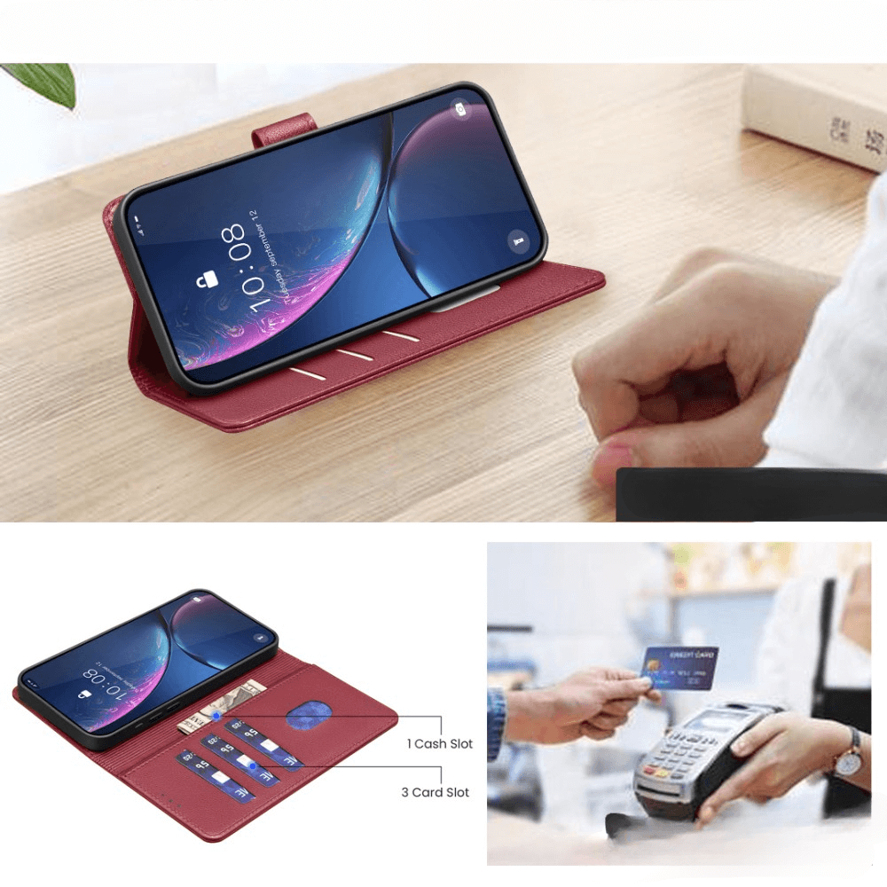 Galaxy S25 Ultra - BINFEN Leather Case Cover with RFID Blocker