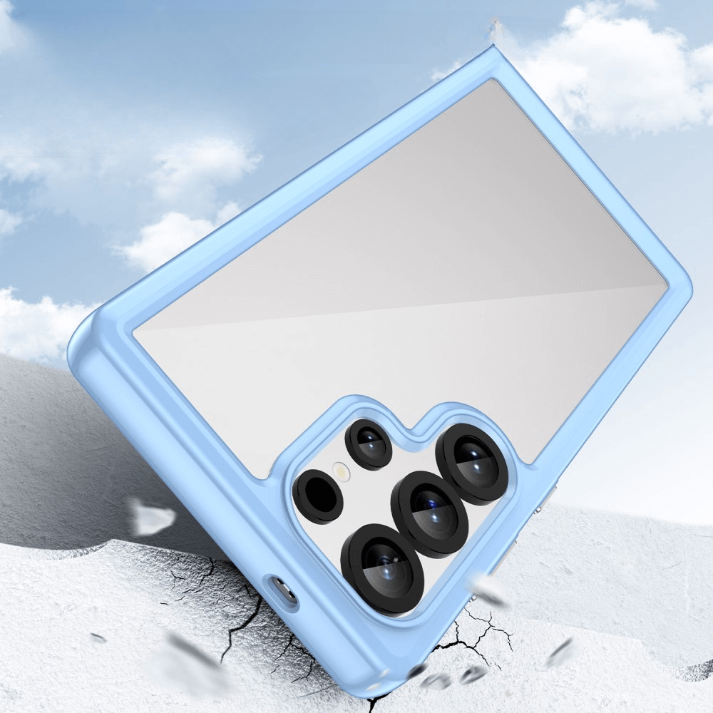 Galaxy S25 Ultra - Coque acrylique protective avec bords surélevé