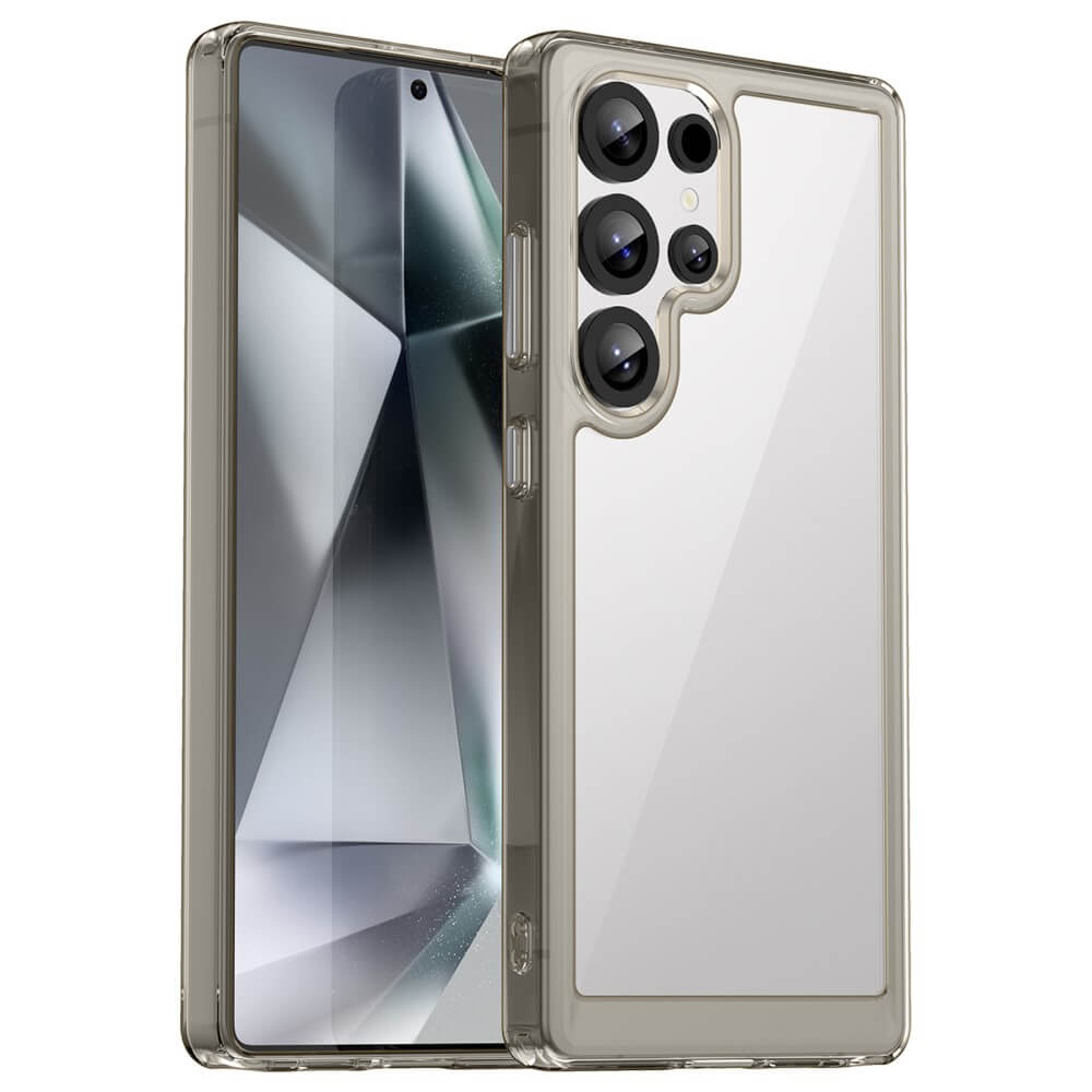 Galaxy S25 Ultra - Coque acrylique protective avec bords surélevé