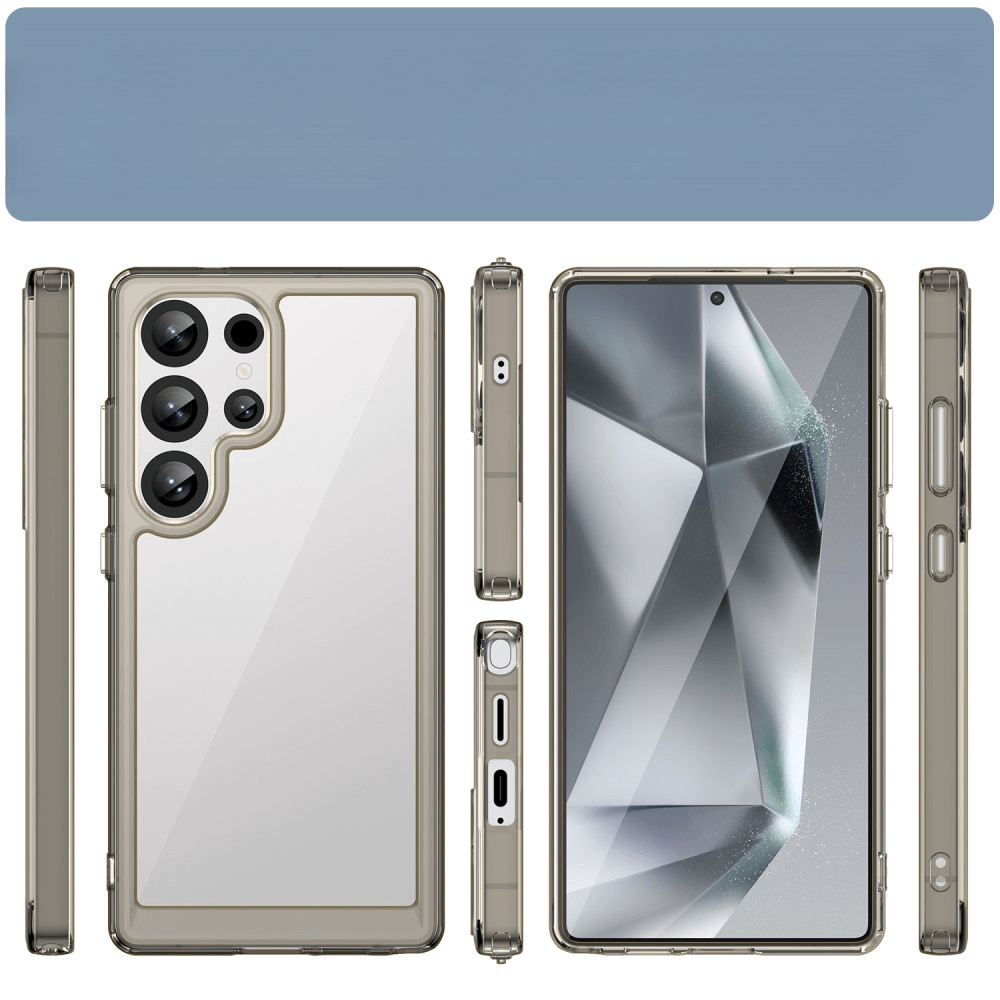 Galaxy S25 Ultra - Coque acrylique protective avec bords surélevé