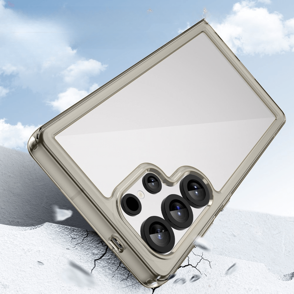 Galaxy S25 Ultra - Coque acrylique protective avec bords surélevé