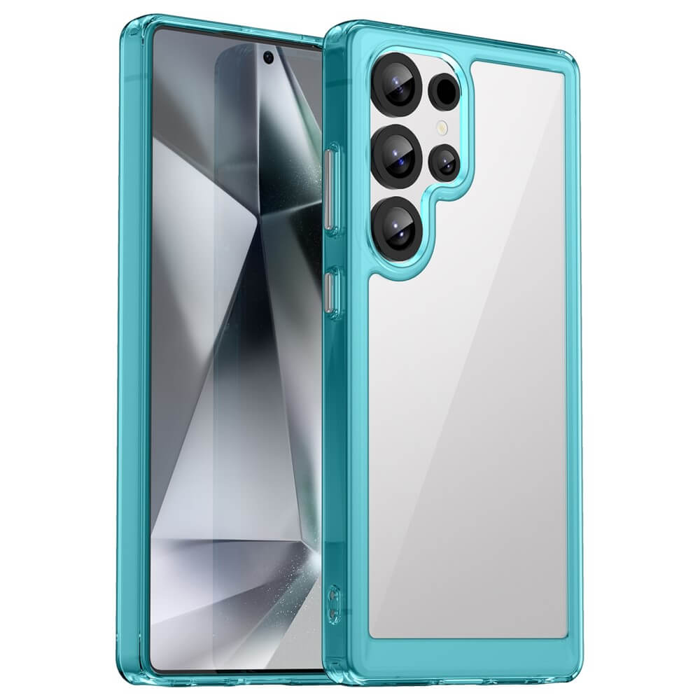 Galaxy S25 Ultra - Coque acrylique protective avec bords surélevé