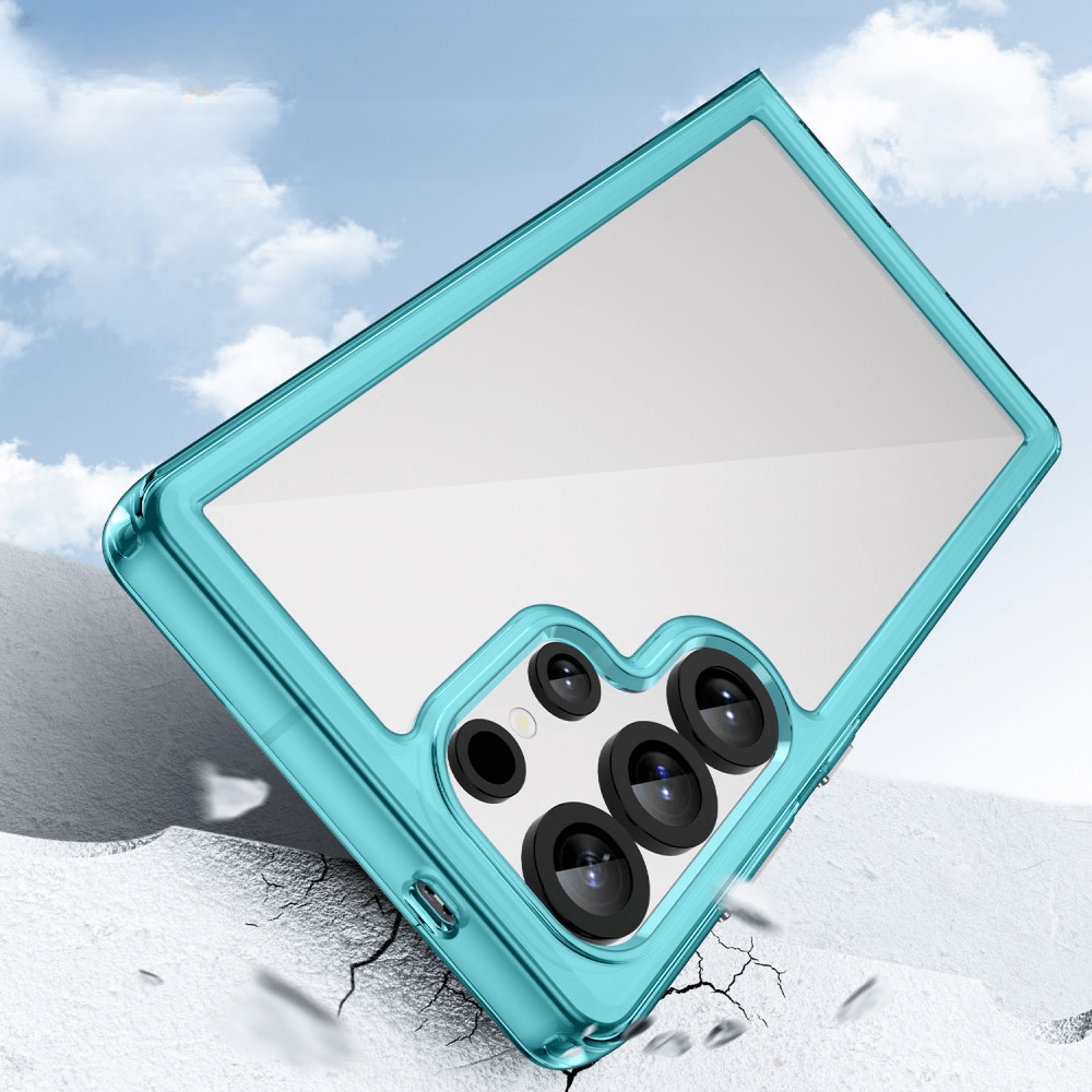 Galaxy S25 Ultra - Coque acrylique protective avec bords surélevé