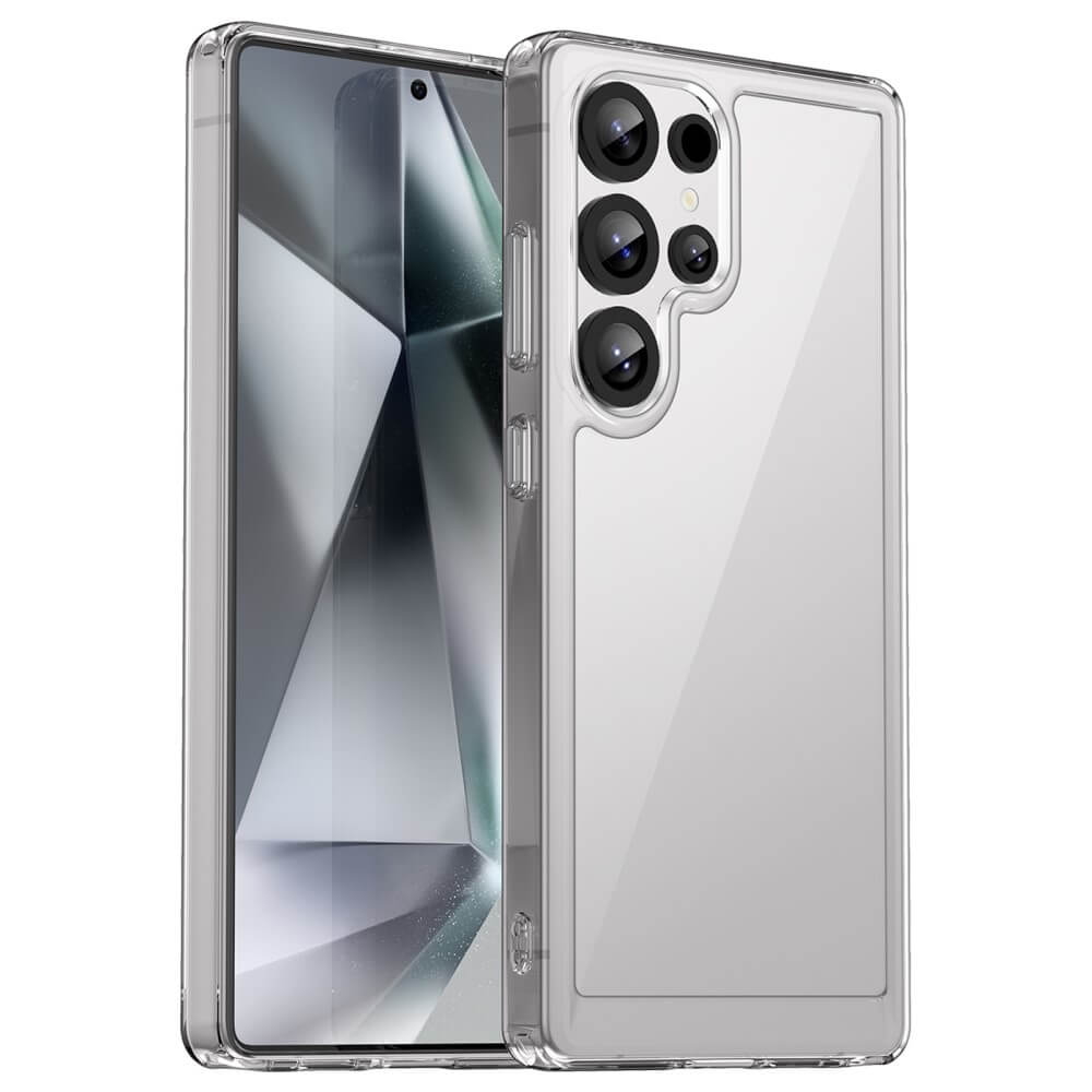 Galaxy S25 Ultra - Coque acrylique protective avec bords surélevé