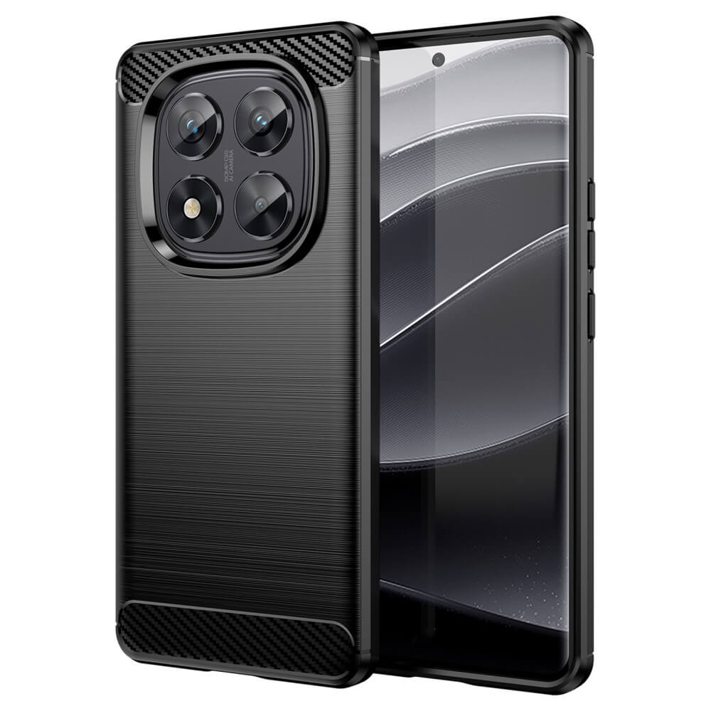 Coque Xiaomi Redmi 15 4G Carbone Magnétique avec 2 Verres Trempés