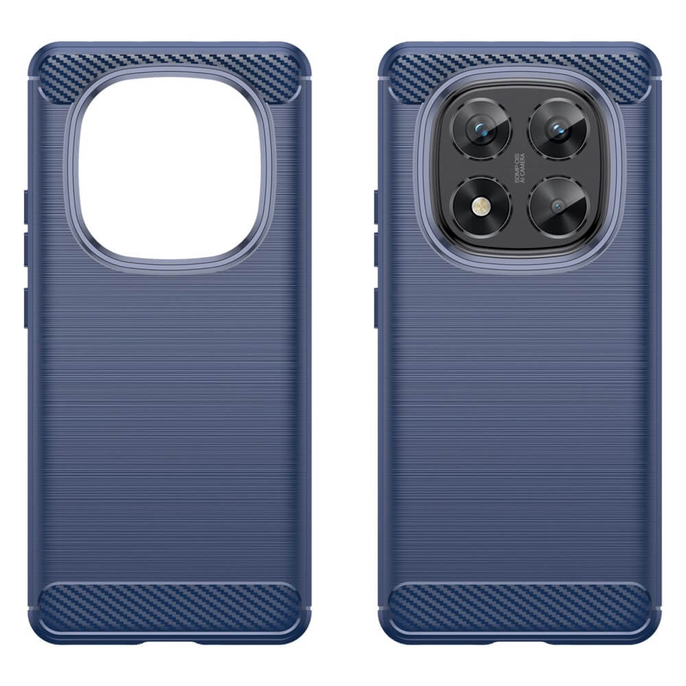 Xiaomi Redmi Note 14 Pro 5G / Poco X7  - Metall Carbon Look Hülle