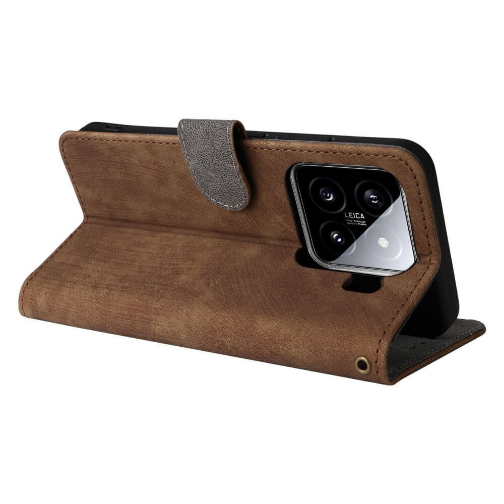 Xiaomi 15 Pro - Ledertasche mit RFID Blocker