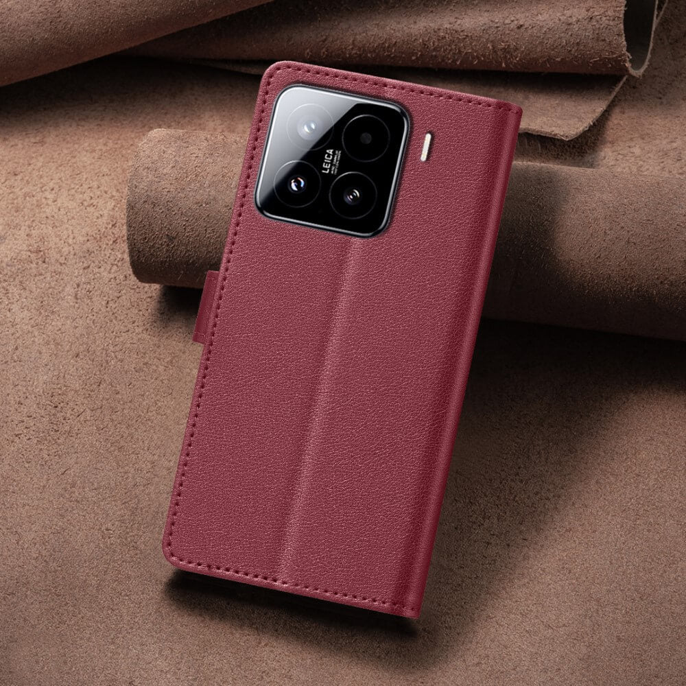 Xiaomi 15 Pro - BINFEN Leder Etui Hülle mit RFID Blocker