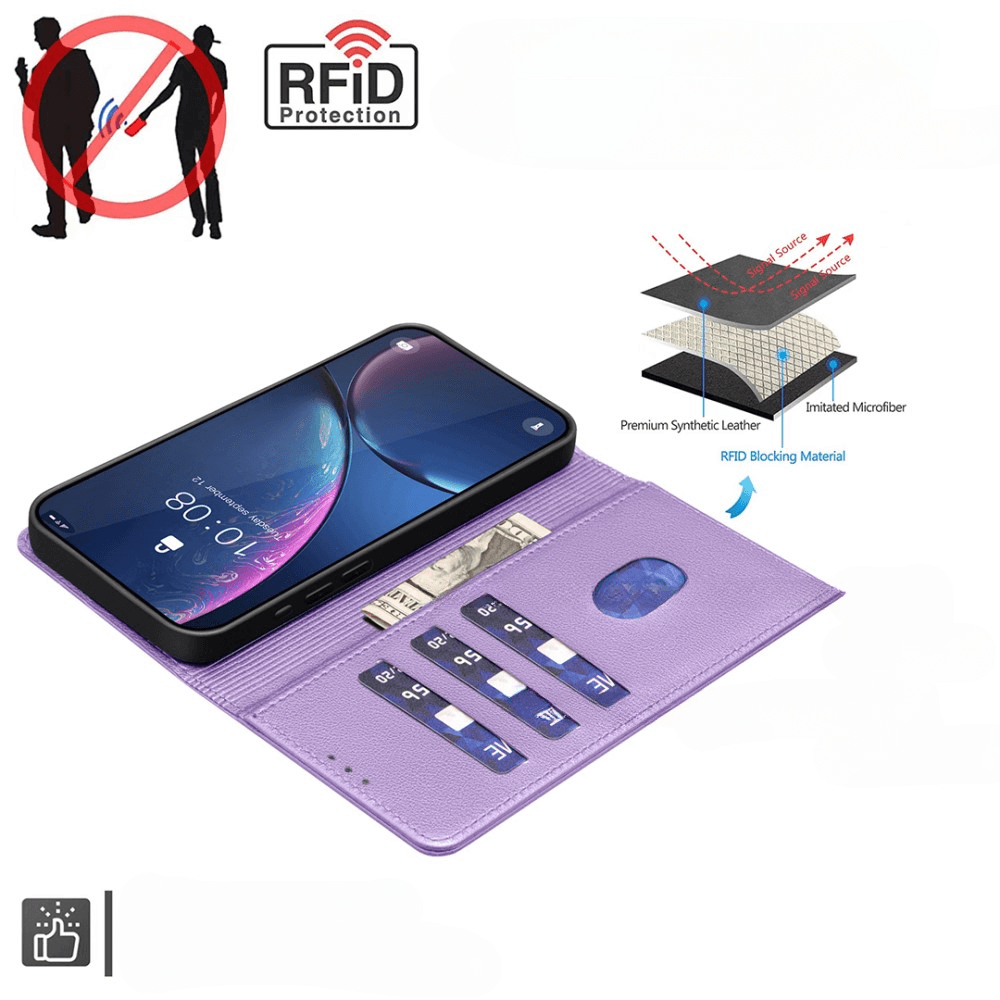 Xiaomi 15 Pro - BINFEN Leder Etui Hülle mit RFID Blocker
