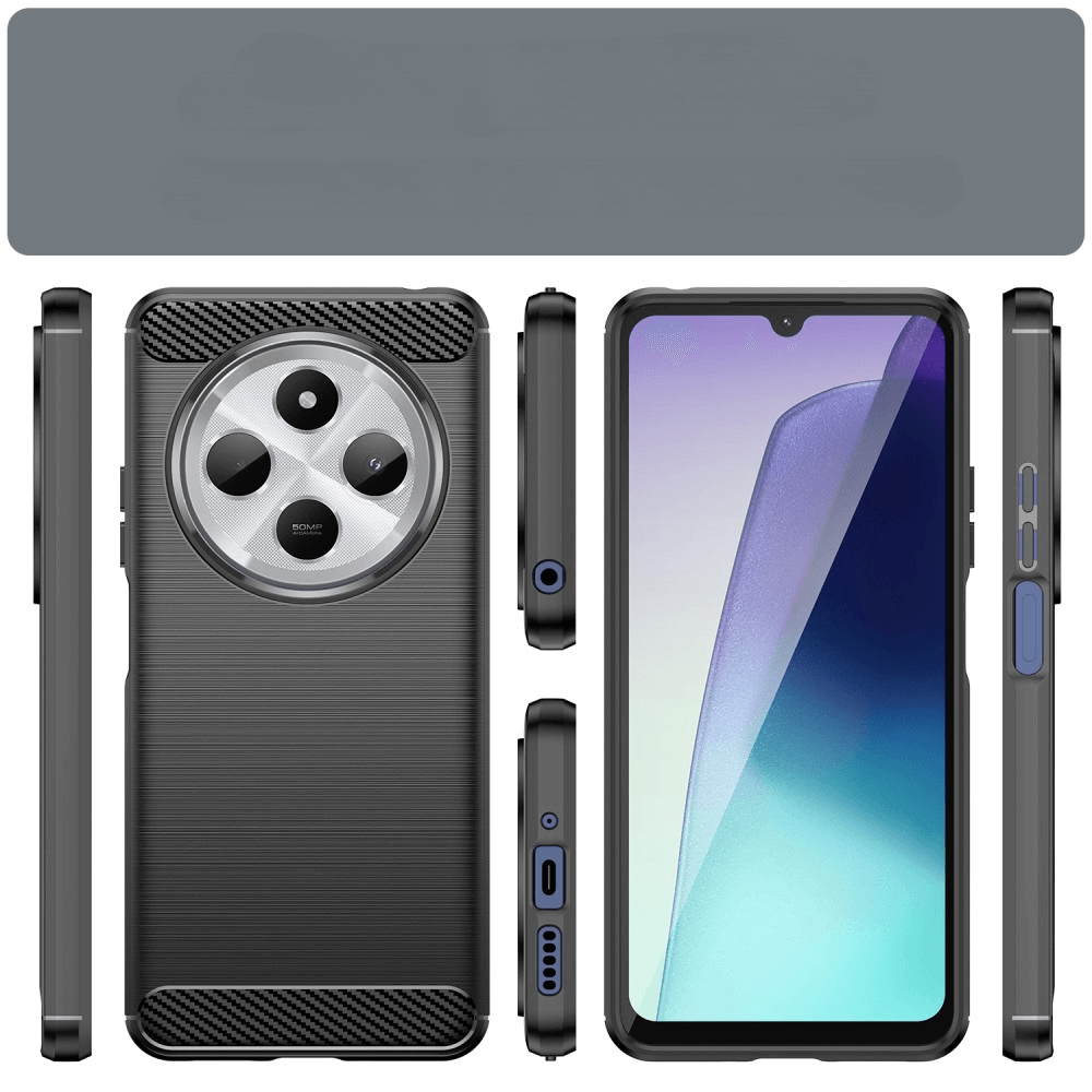 Xiaomi Redmi 14C / Poco C75 - Metall Carbon Look Hülle