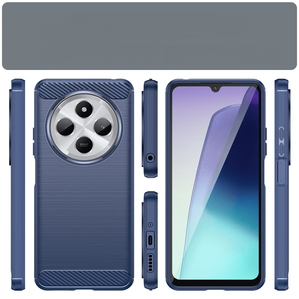 Xiaomi Redmi 14C / Poco C75 - Metall Carbon Look Hülle