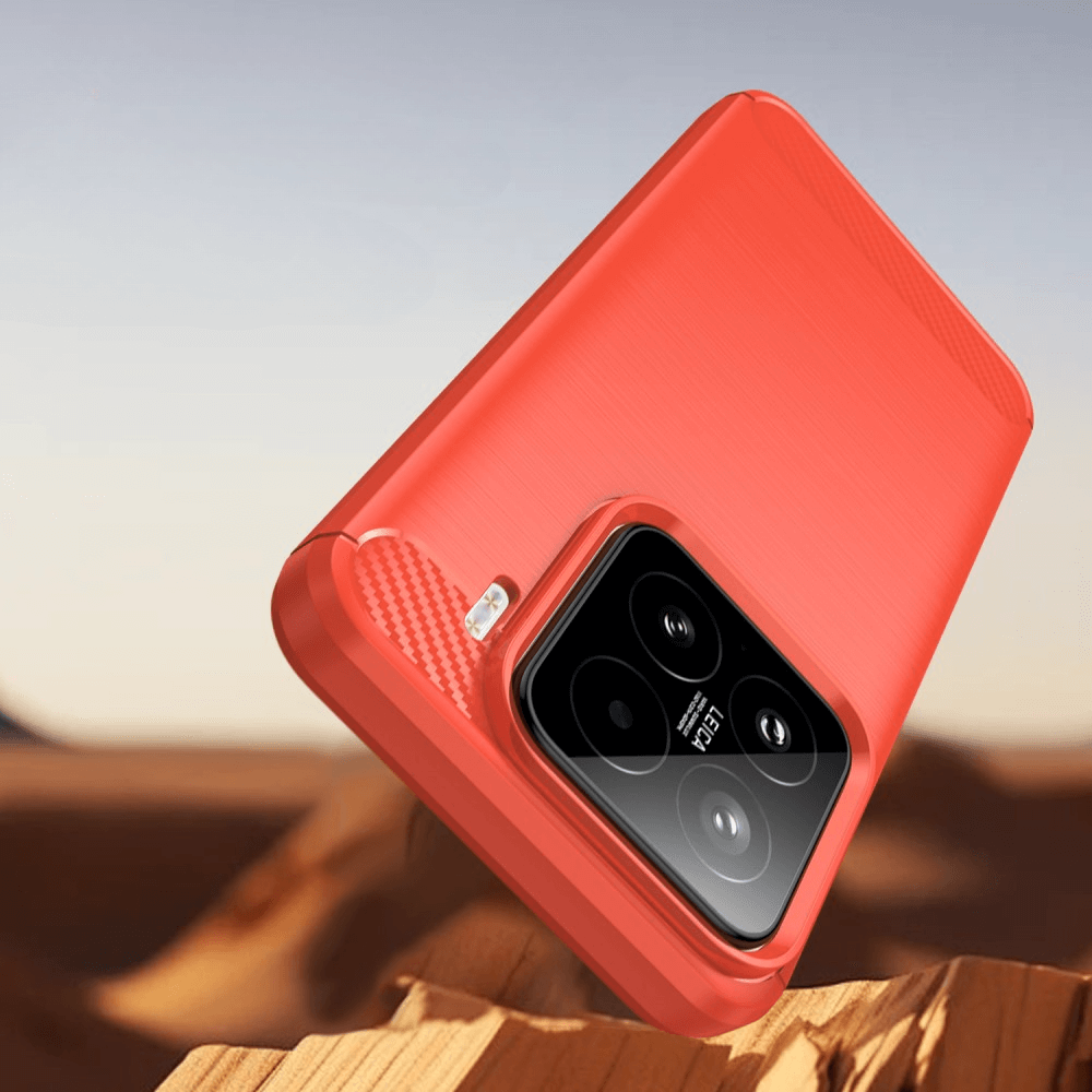 Xiaomi 15 - Coque look métal carbone
