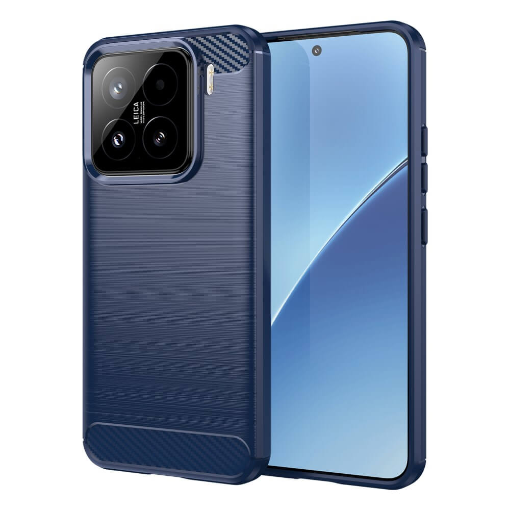 Xiaomi 15 - Coque look métal carbone