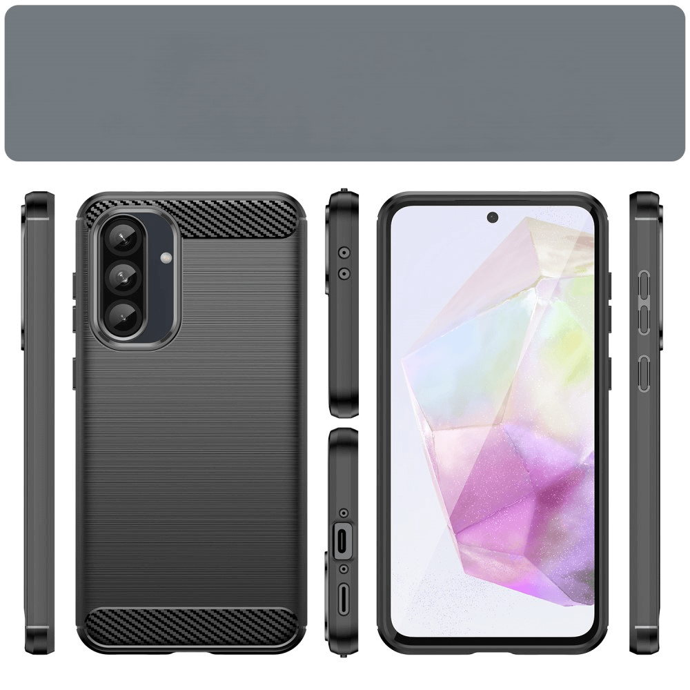 Galaxy A36 / A56 5G - Coque look métal carbone