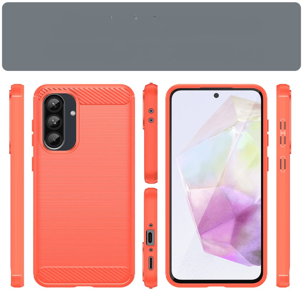 Galaxy A36 / A56 5G - Coque look métal carbone