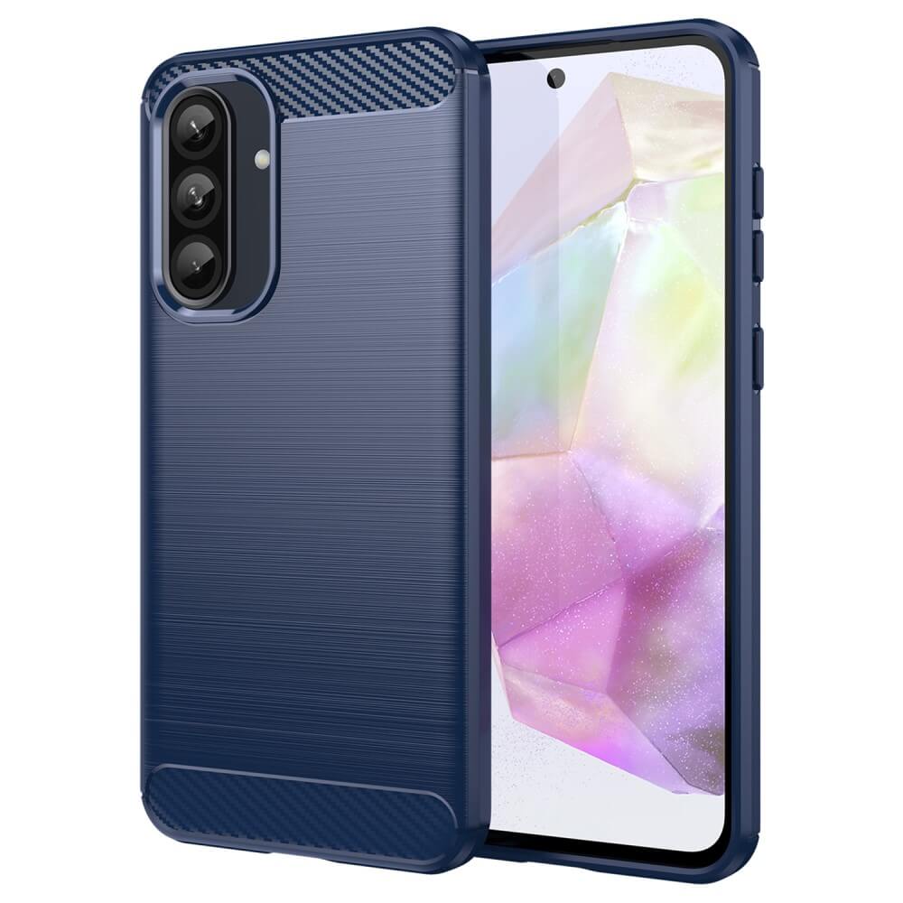 Galaxy A36 / A56 5G - Coque look métal carbone