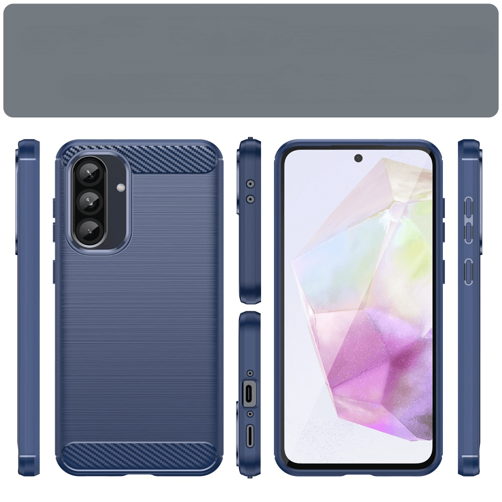 Galaxy A36 / A56 5G - Coque look métal carbone