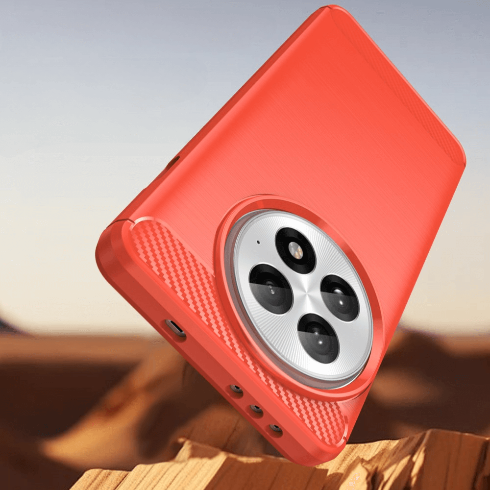 OnePlus 13 - Coque look métal carbone