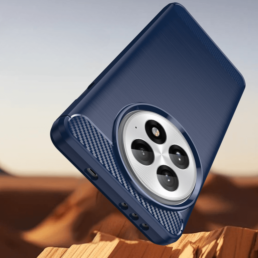 OnePlus 13 - Coque look métal carbone