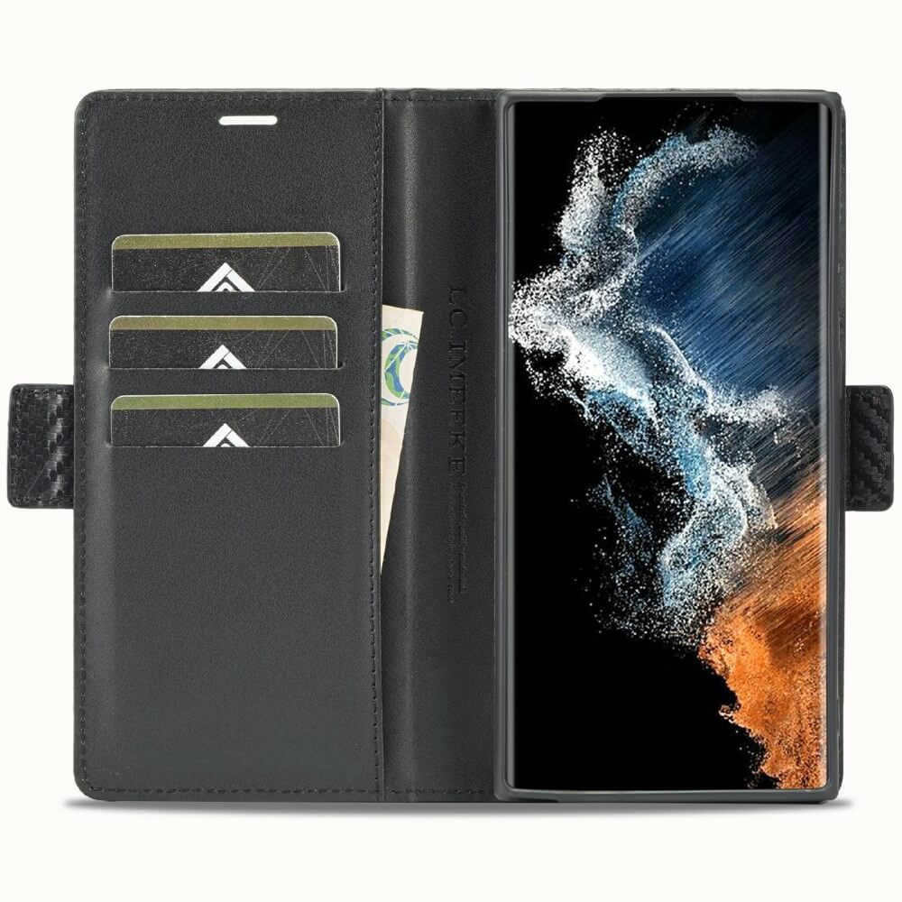 Galaxy S25 Ultra - LC.IMEEKE Custodia Carbon Fiber