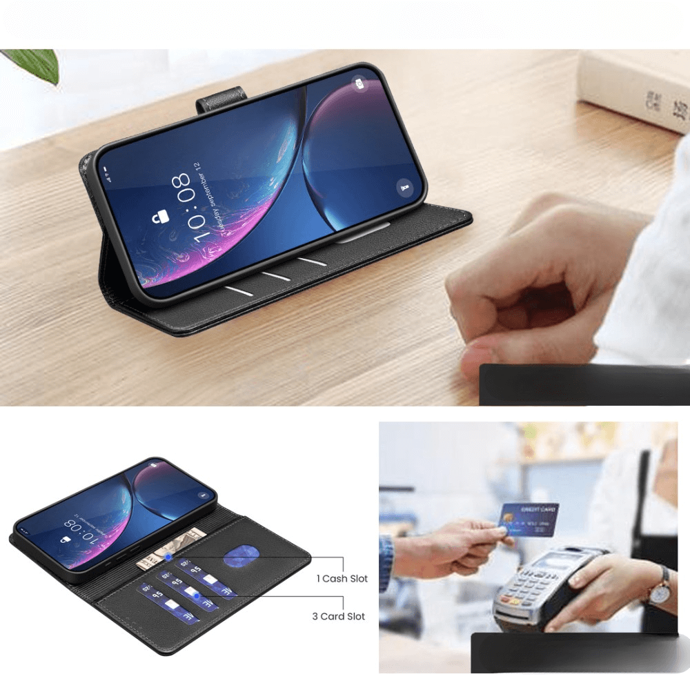 Galaxy A17 / A26 - BINFEN Leder Etui Hülle mit RFID Blocker