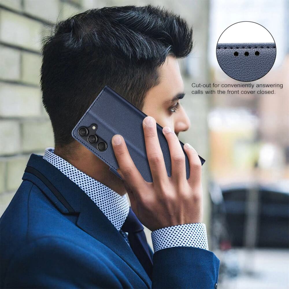 Galaxy A56 / Galaxy A36 - BINFEN Leder Etui Hülle mit RFID Blocker