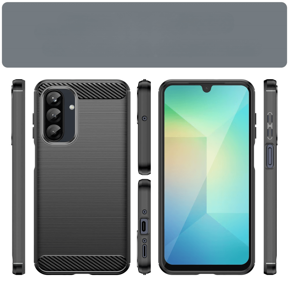 Galaxy A26 5G - Cover in look metallo carbonio