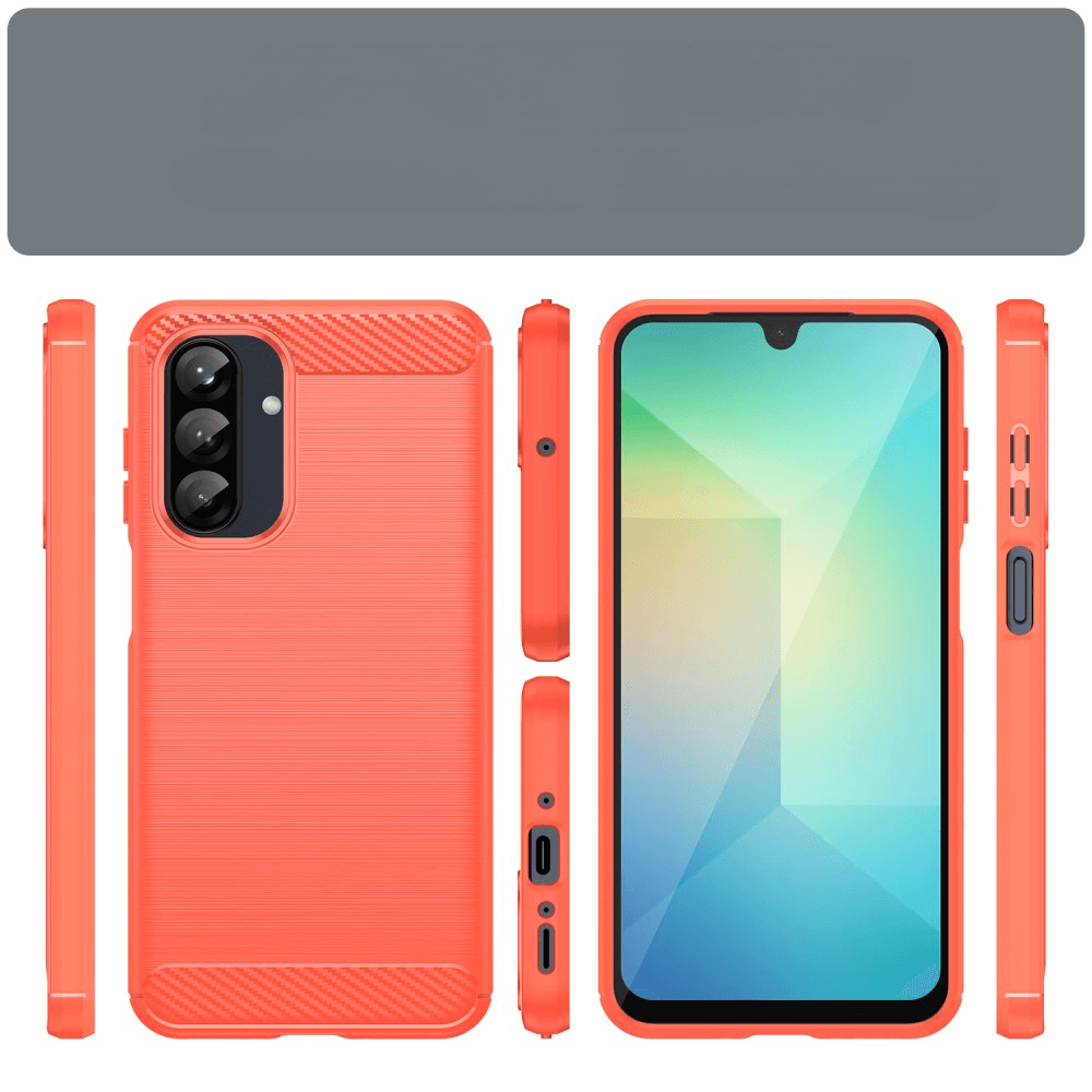 Galaxy A26 5G - Cover in look metallo carbonio