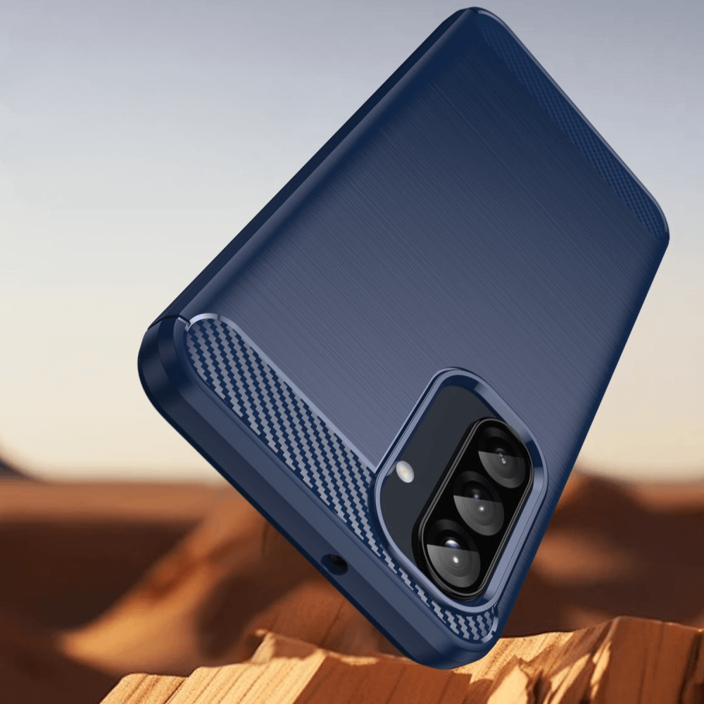 Galaxy A26 5G - Cover in look metallo carbonio