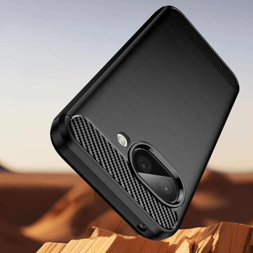 Google Pixel 9a - Metal Carbon Look Case
