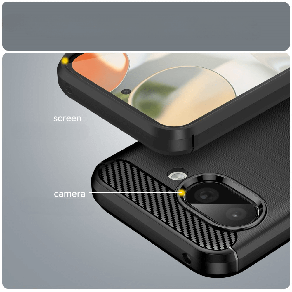 Google Pixel 9a - Metal Carbon Look Case