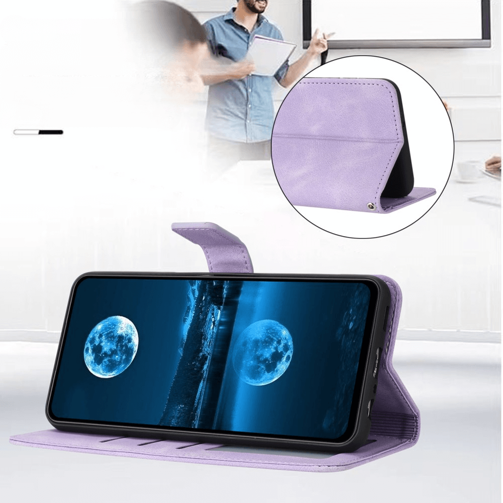 Galaxy A36 5G / A56 5G - Custodia in pelle scamosciata dal design vintage