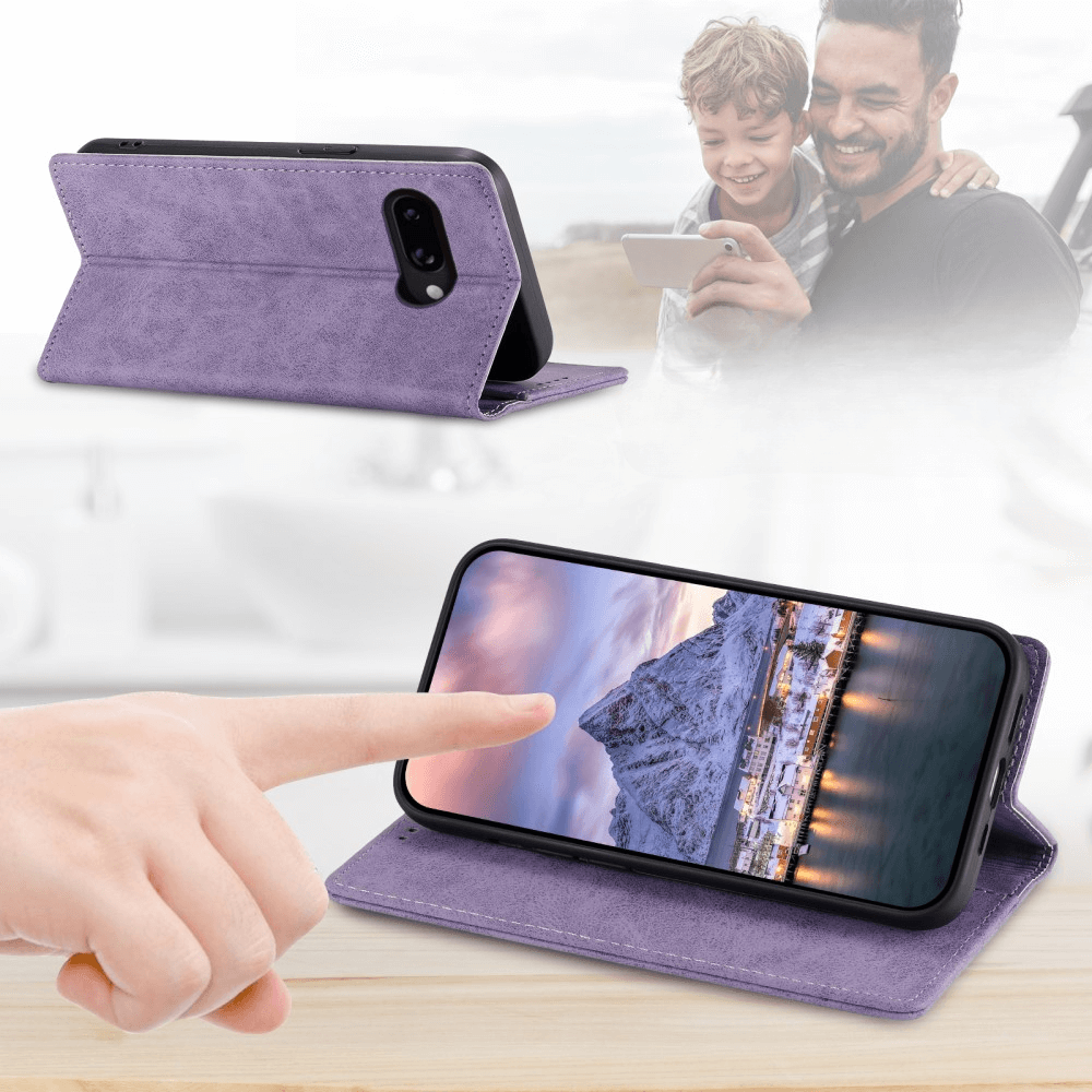 Google Pixel 9a - Custodia flip con blocco RFID