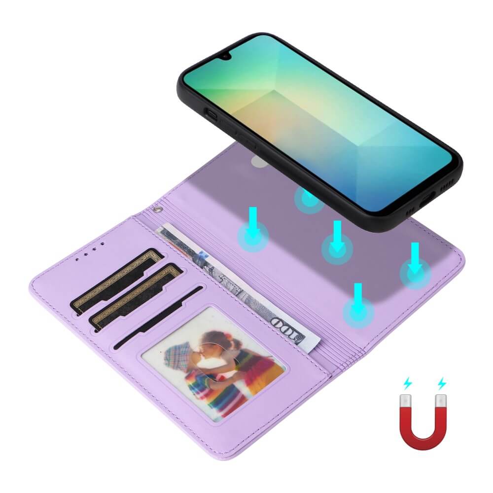 Galaxy A26 - Custodia portafoglio divisibile 2 in 1