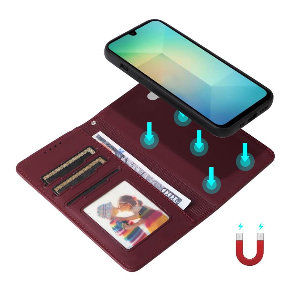 Galaxy A26 - Custodia portafoglio divisibile 2 in 1
