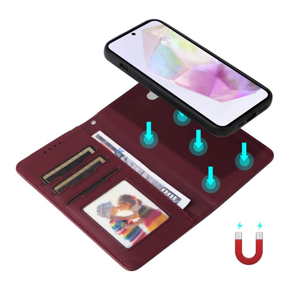 Galaxy A36 - Custodia portafoglio divisibile 2 in 1