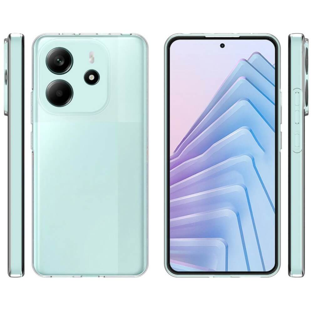 Xiaomi Redmi Note 14 4G - Coque en caoutchouc silicone transparente