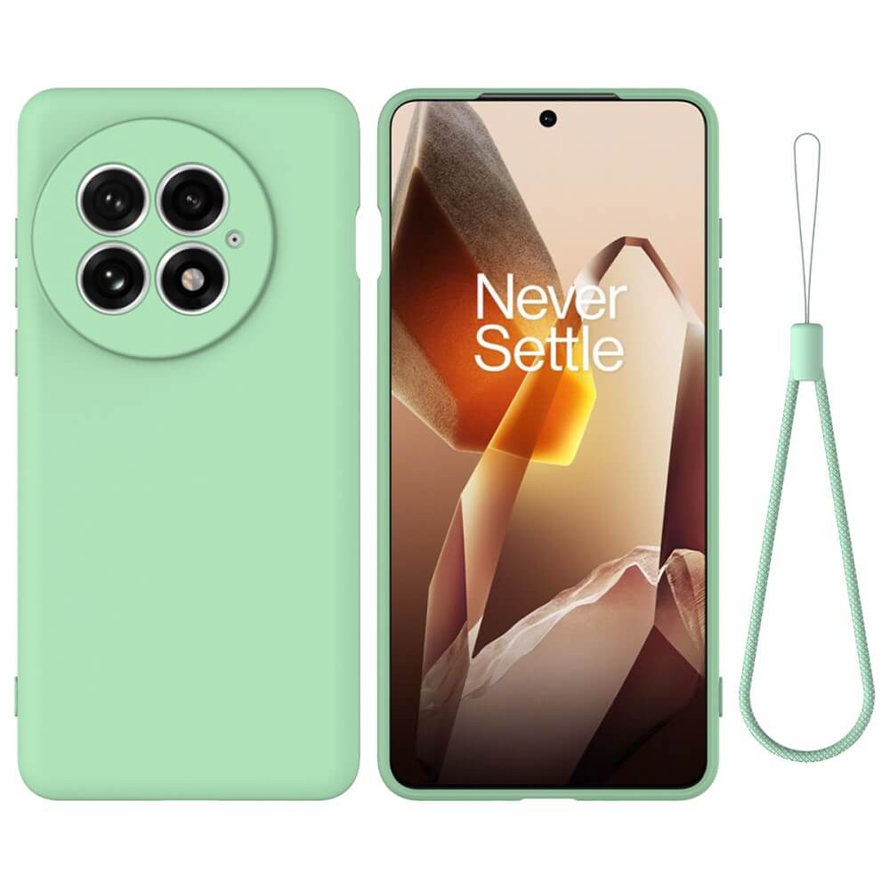 OnePlus 13 - Silikon Gummi Hülle mit Riemen