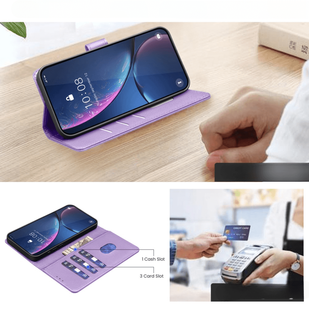 Xiaomi Redmi Note 14 4G - BINFEN Leder Etui Hülle mit RFID Blocker