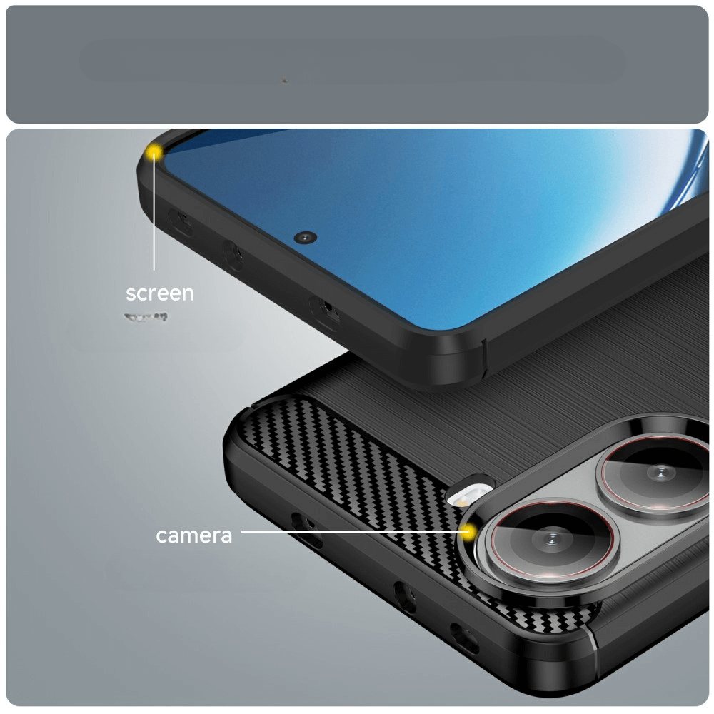 Xiaomi Poco X7 Pro - Cover in look metallo carbonio