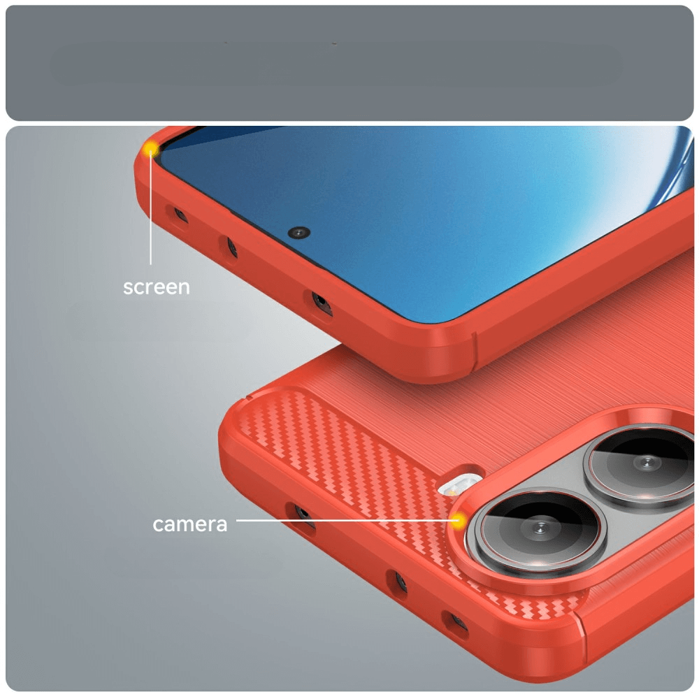 Xiaomi Poco X7 Pro - Cover in look metallo carbonio