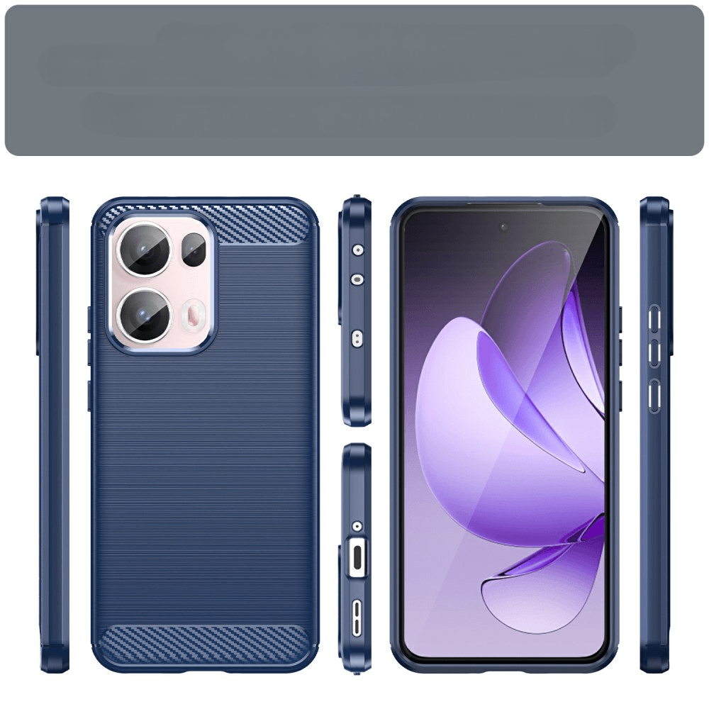 OPPO Reno13 Pro 5G - Metall Carbon Look Hülle