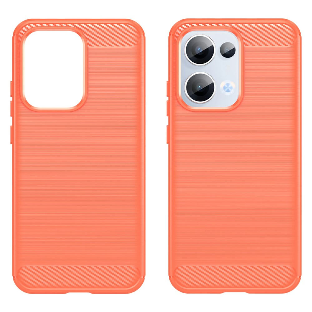 OPPO Reno13 - Coque look métal carbone