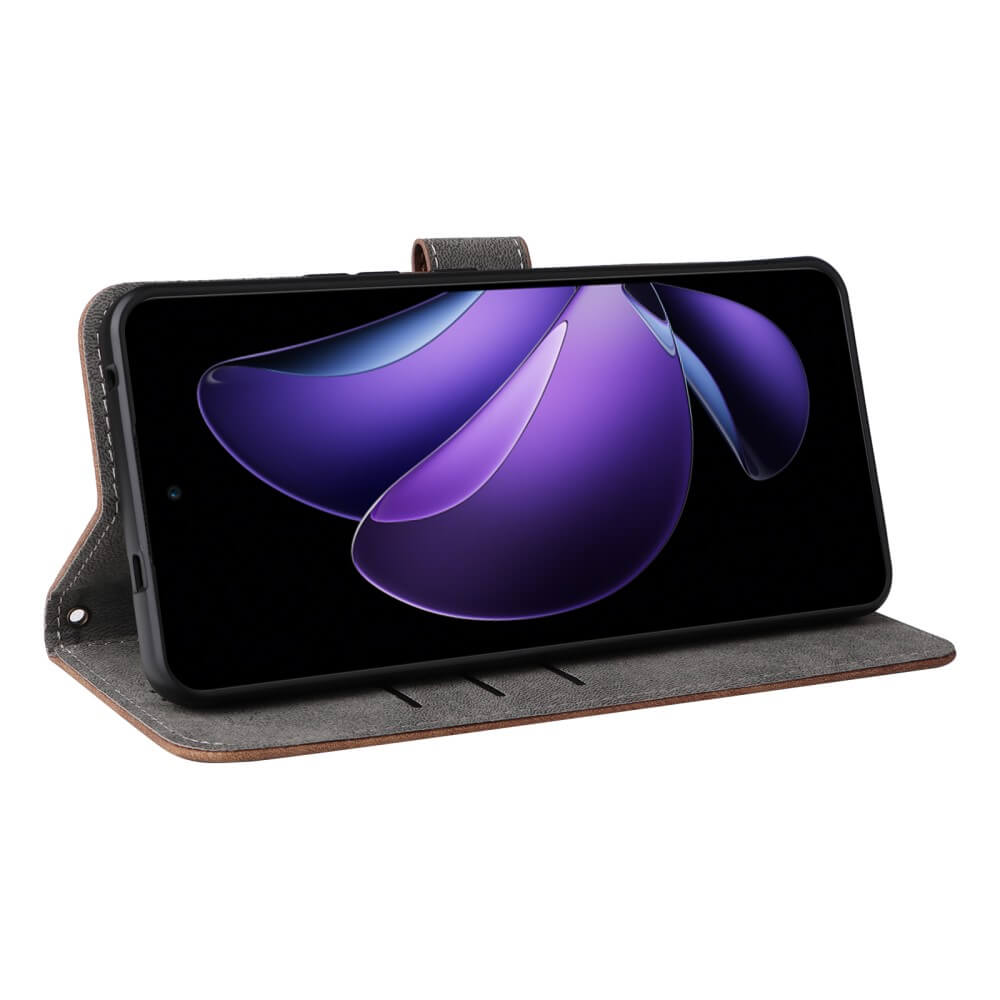 OPPO Reno13 F - Ledertasche mit RFID Blocker