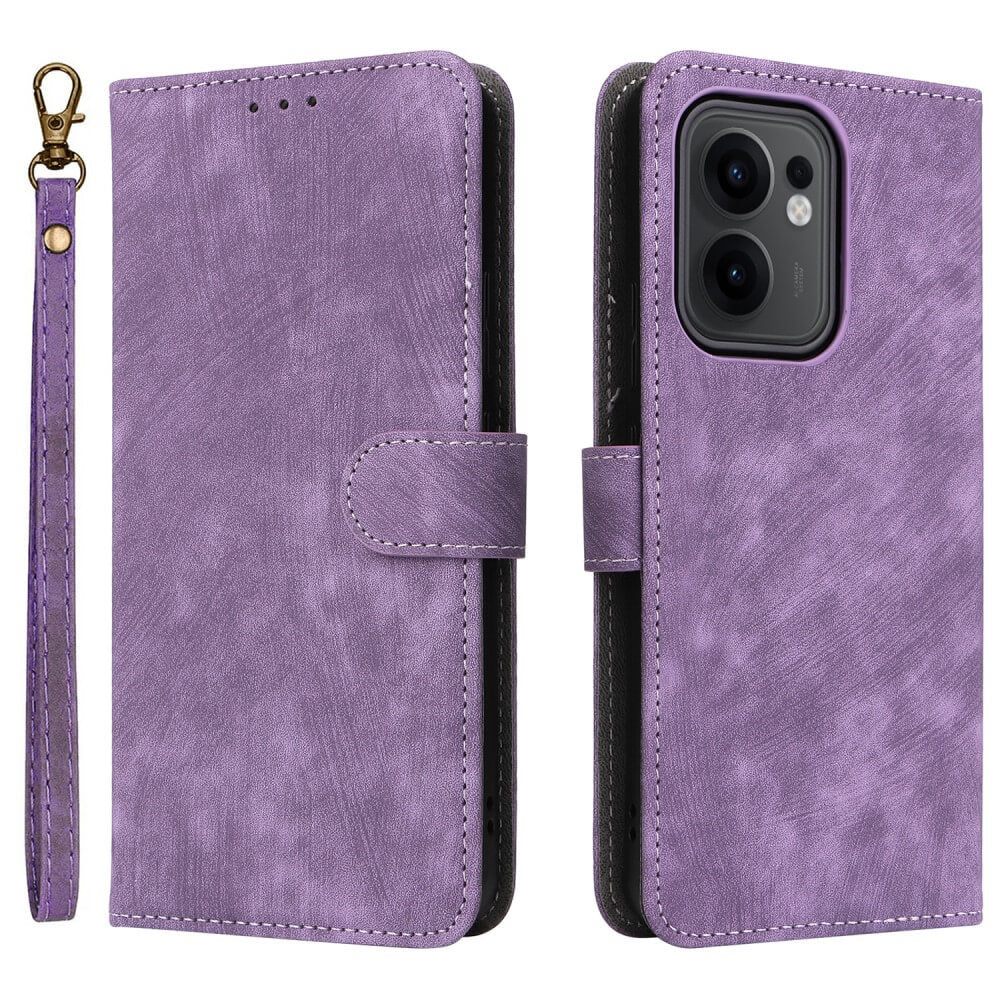 OPPO Reno13 F - Ledertasche mit RFID Blocker